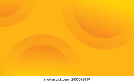 Yellow abstract geometric background, orange elements with fluid gradient, Modern and Creative Trend design in vector illustration