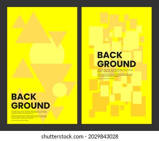 yellow abstract geometric background template
