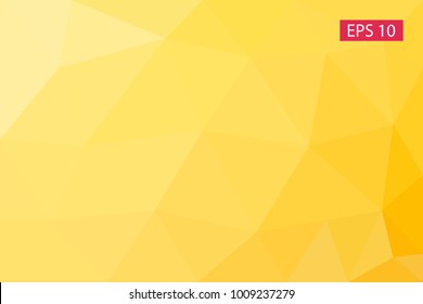 Yellow abstract geometric background, vector from polygons, triangle, vector illustration, vector pattern, triangular template