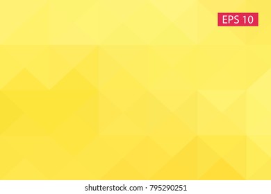 Yellow abstract geometric background, vector from polygons, triangle, vector illustration, vector pattern, triangular template