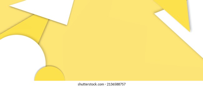 Fondo geométrico abstracto amarillo. Cartel de negocios de fondo de escritorio. Marco de estilo moderno.