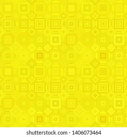 Yellow abstract geometric diagonal square mosaic tile pattern background - seamless illustration