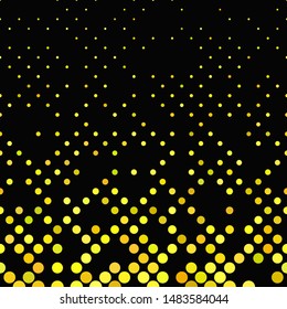 Yellow abstract geometric dot pattern background - graphic design with small dots