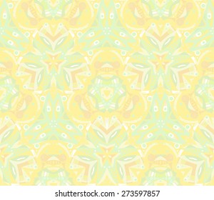 Yellow abstract geometric light seamless background.