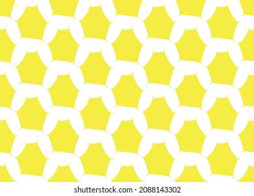 Yellow abstract geometric seamless pattern.