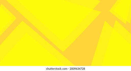 Yellow abstract geometric shapes background design. Banner template