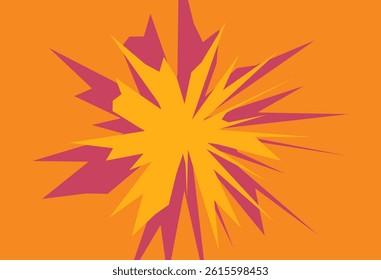 yellow abstract geometric shapes background with copy space for modern design	