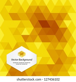 Yellow abstract geometrical background
