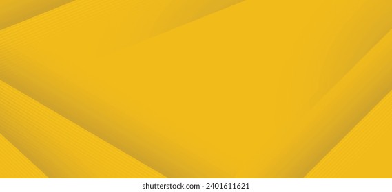 Geometría abstracta amarilla de fondo estratificado con líneas claras. Ilustración de vectores para presentación corporativa de empresas