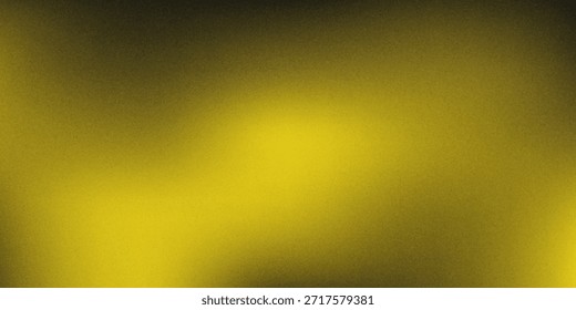 Fondo de gradiente abstracto amarillo sobre fondo negro oscuro con ruido sutil