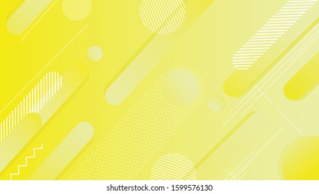 Yellow Abstract Gradient Geometric Shape Background with Vibrant Color for Web Landing Page and Wallpaper
