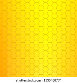yellow abstract hexagons. vector background. geometric design. polygonal style