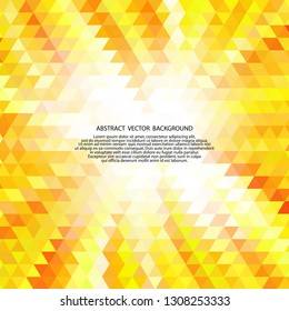 yellow abstract illustration  geometric triangle design 