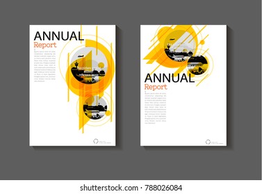 yellow abstract layout background modern cover design modern book cover Brochure cover  template,annual report, magazine and flyer Vector a4