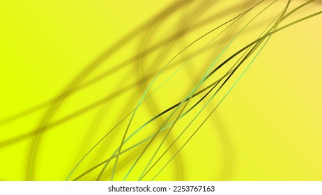 Yellow abstract light vector background