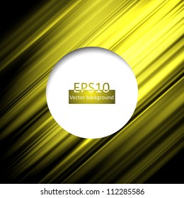 Yellow abstract lines with a circle
