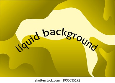 yellow abstract liquid background design