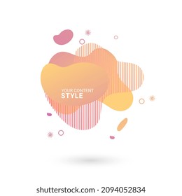 A YELLOW Abstract modern graphic elements and Dynamical colored forms with lines and Gradient abstract banners with flowing liquid shapes, Template for the design of a logo, flyer or presentation