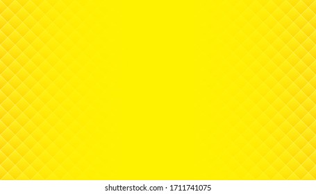 Yellow abstract modern square texture background with copy space centered, Vector illustration