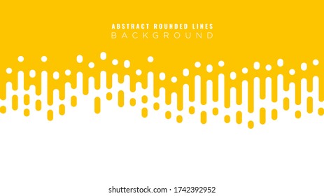 Gelber abstrakter Senf mit abgerundeter Übergang in halftone Linien. Flachdesign. Vector Hintergrundbild. EPS 10