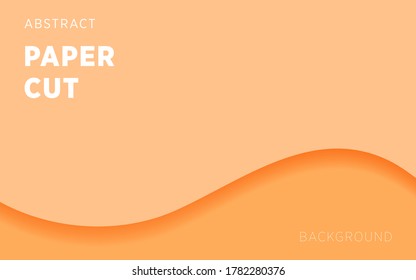 yellow abstract paper cut slime background banner design