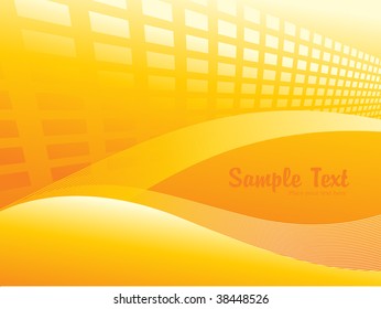 yellow abstract pattern background with waves