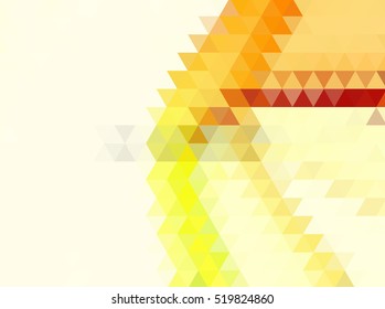 Yellow Abstract Pattern - Triangle and Square pattern in yellow and orange colors
