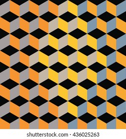 Yellow Abstract Pattern . Vector Illustration