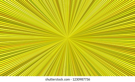 Yellow abstract psychedelic explosion concept background - vector ray burst graphic design