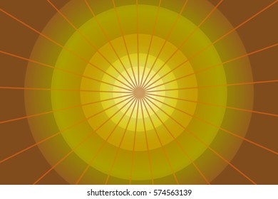Yellow abstract radial step gradient background, Abstract yellow circular background,