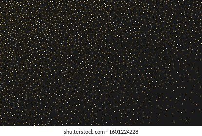 Yellow Abstract Rain Backdrop. Color Modern Sparkle Pattern. Shiny Card. Effect Gold Illustration.