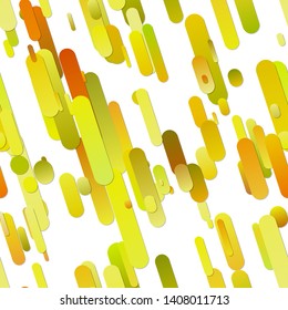 Yellow abstract repeating modern gradient rounded stripe pattern background - vector graphic design