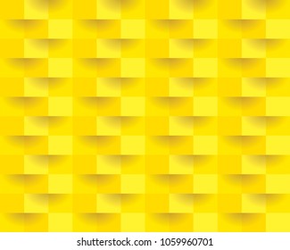 yellow abstract seamless background. Vector pattern 3d paper art style can be used in cover design, book design, poster, website backgrounds or advertising.