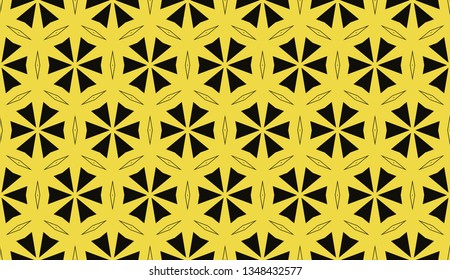 Yellow . abstract seamless geometric pattern. for wallpapers, web page background, surface textures, Image for advertising booklets, banners. Vector illustration