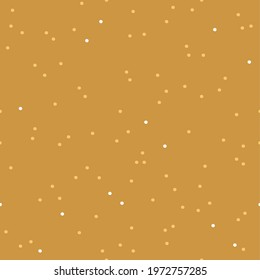 Yellow abstract seamless pattern with dots. Boho kids design for clothes, nursery decor, paper, cover, fabrics and more