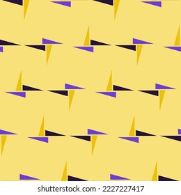 Yellow abstract seamless vector pattern
