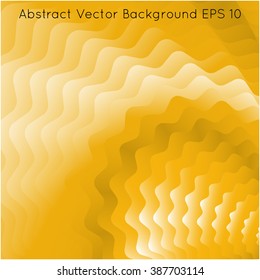 yellow abstract shiny square background. Vector stripe banner. Shell, sand Background. Vector business flyer template or corporate banner design with stripes and waves. Yellow desert sand waves.