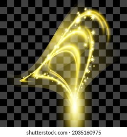 Yellow abstract special effect isolated vector line art glow shiny graphic resource collection shining bright elements. can use for sign, resources, elements, collection