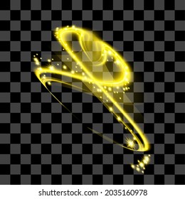 Yellow abstract special effect isolated vector line art glow shiny graphic resource collection shining bright elements. can use for sign, resources, elements, collection