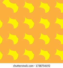 Yellow abstract spots. Geometric seamless pattern, background. Vector graphics.