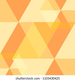 Yellow Abstract Square Background. Vector Illustration.
