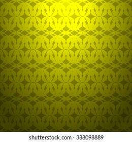Yellow abstract striped textured geometric pattern