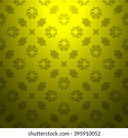 Yellow abstract striped textured geometric pattern