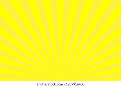 Yellow abstract sun rays vector background