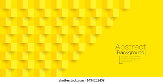 Yellow abstract texture. Vector background 3d paper art style can be used in cover design, book design, poster, cd cover, website backgrounds or advertising.