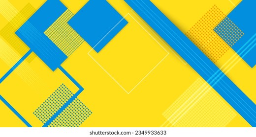 Presentación del título abstracto amarillo. Diseño de textura de fondo abstracto vectorial, afiche brillante, fondo de pancarta amarillo,