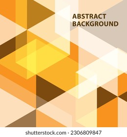 Yellow abstract triangle pattern vector background. Modern geometric background for business or corporate presentation.