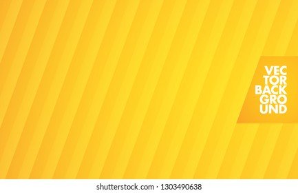 Yellow abstract vector background with stripes - Vector