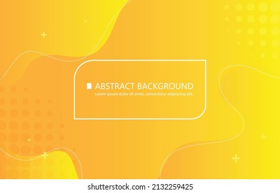 Papel de fondo de pantalla de líquido vector abstracto amarillo.línea suave ondulada