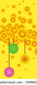 yellow abstract vector illustration